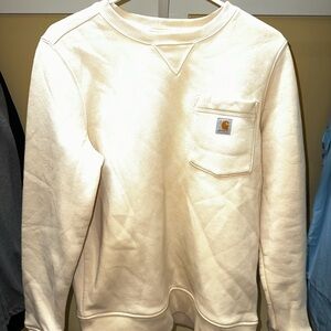 Carhartt Men's Off-White Crewneck Sweater
